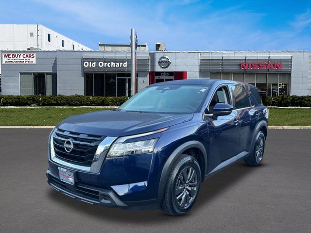Deep Ocean Blue Pearl 2022 Nissan Pathfinder S 4WD SUV / Crossover All-Wheel Drive 9-Speed Automatic