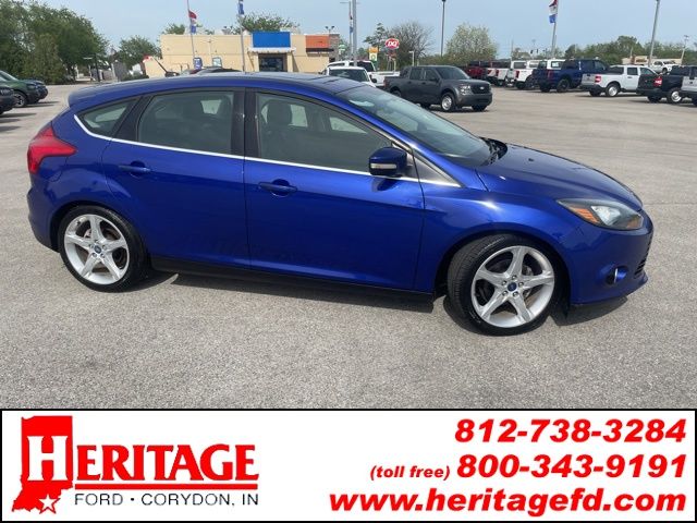 Performance Blue 2014 Ford Focus Titanium Hatchback Hatchback Front-Wheel Drive 6-Speed Automatic