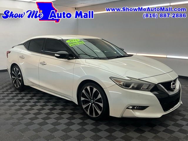Pearl White 2016 Nissan Maxima SR Sedan Front-Wheel Drive Continuously Variable Transmission