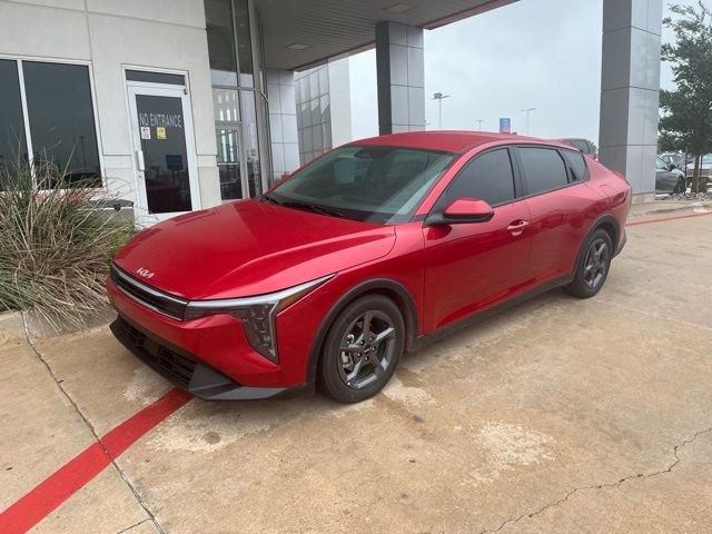 Currant Red 2025 Kia K4 LXS FWD Sedan Front-Wheel Drive Continuously Variable Transmission