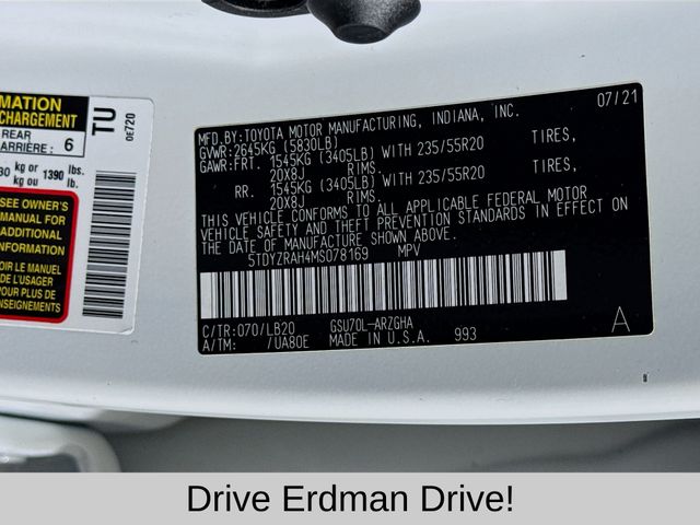 Used 2021 Toyota Highlander SUV