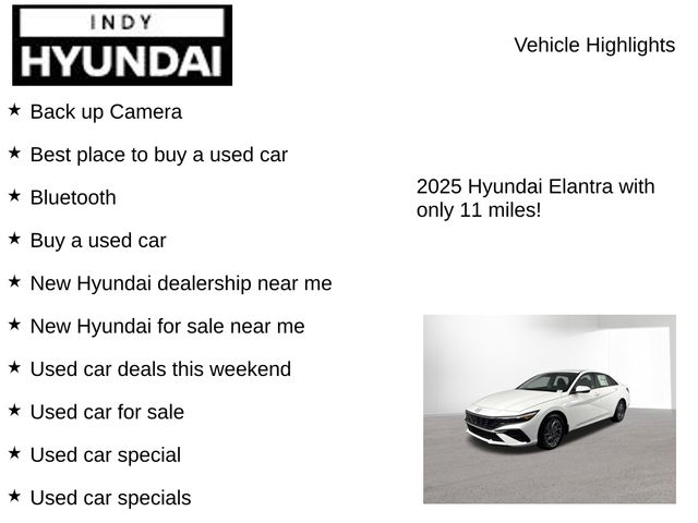 Used 2025 Hyundai Elantra Hybrid For Sale in Indianapolis, IN