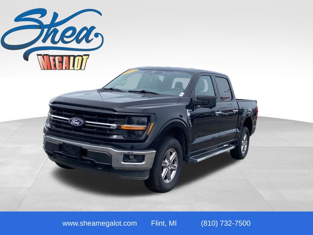 Agate Black Metallic 2024 Ford F-150 Pickup Truck Four-Wheel Drive 10-Speed Automatic