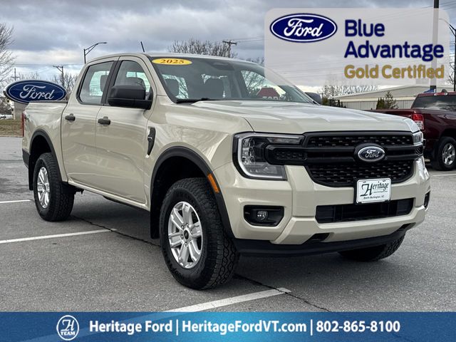 Desert Sand 2025 Ford Ranger XL SuperCrew 4WD Pickup Truck Four-Wheel Drive Automatic