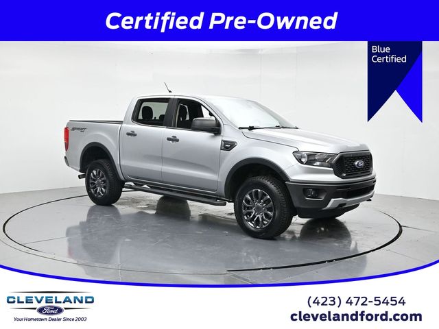 Silver Metallic 2022 Ford Ranger XLT SuperCrew 4WD Pickup Truck Four-Wheel Drive Automatic