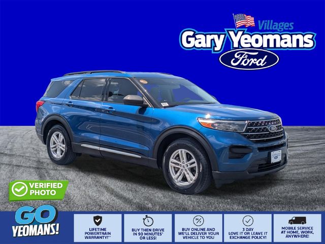 Atlas Blue Metallic 2022 Ford Explorer SUV / Crossover Rear-Wheel Drive Automatic