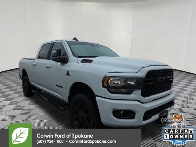 Bright White Clearcoat 2024 RAM 2500 Big Horn Crew Cab 4WD Pickup Truck Four-Wheel Drive 6-Speed Automatic