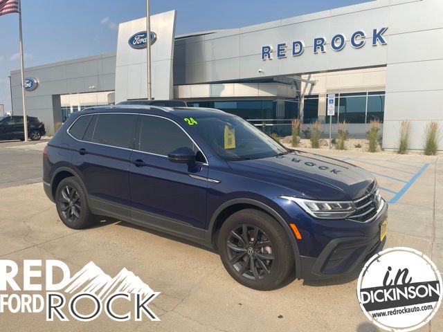 Atlantic Blue Metallic 2024 Volkswagen Tiguan SUV / Crossover All-Wheel Drive 8-Speed Automatic