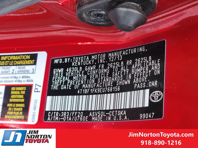 Used 2014 Toyota Camry Sedan