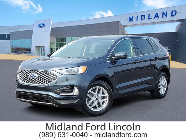 Blue Metallic 2024 Ford Edge SUV / Crossover All-Wheel Drive 8-Speed Automatic