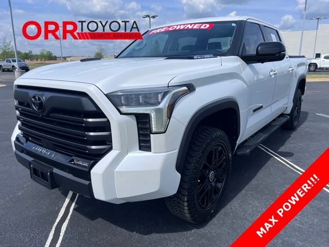 White (Wind Chill Pearl) 2024 Toyota Tundra Hybrid Limited HV CrewMax Cab 4WD Pickup Truck Four-Wheel Drive Automatic