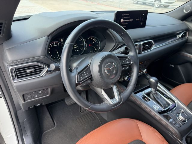 2025 Mazda CX-5 2.5 Carbon Turbo White at Joe Myers Mazda Kia