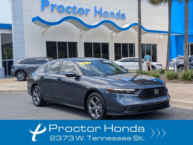 Meteorite Gray Metallic 2024 Honda Accord Sedan Front-Wheel Drive Continuously Variable Transmission