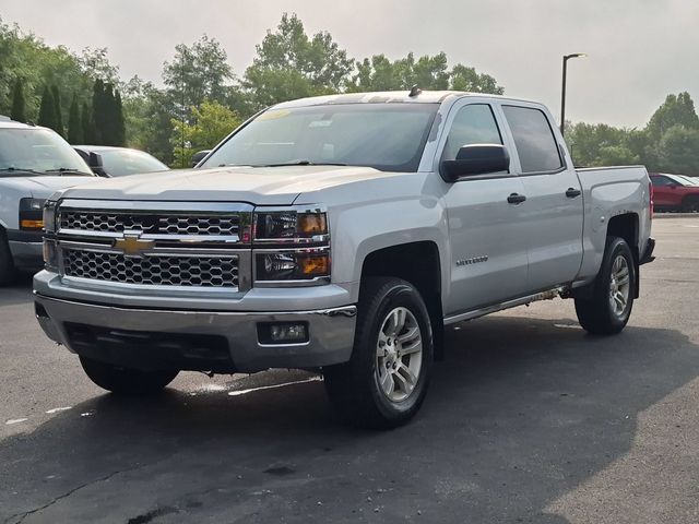 Silver Ice Metallic 2014 Chevrolet Silverado 1500 Pickup Truck Four-Wheel Drive 6-Speed Automatic Overdrive