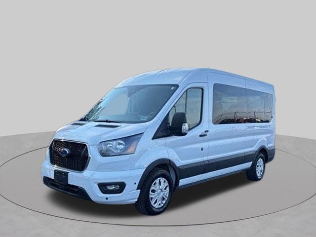 Oxford White 2025 Ford Transit Passenger Van Rear-Wheel Drive