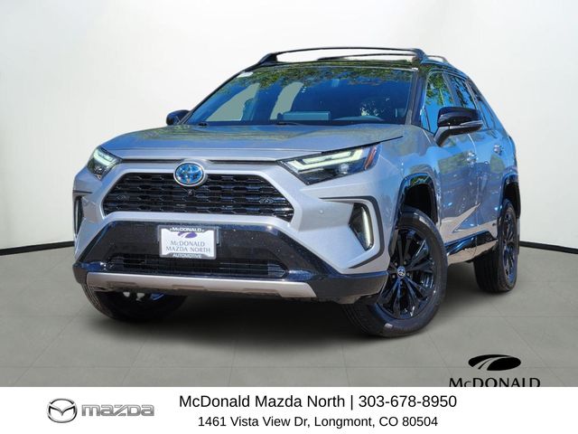 Midnight Black Metallic 2023 Toyota RAV4 Hybrid SUV / Crossover All-Wheel Drive Continuously Variable Transmission