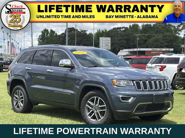 Pacific Blue Clearcoat 2021 Jeep Grand Cherokee Limited RWD SUV / Crossover 4X2 8-Speed Automatic