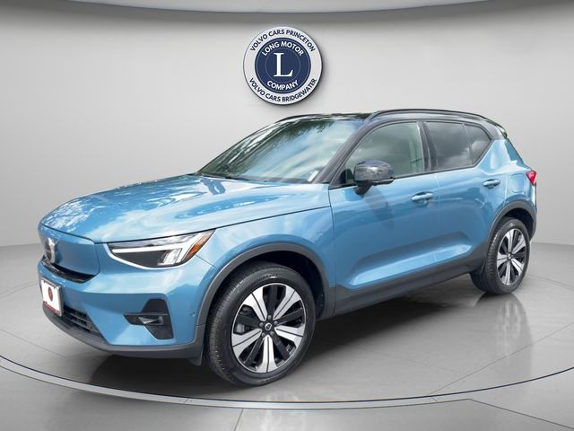 Fjord Blue Metallic 2023 Volvo XC40 Recharge SUV / Crossover All-Wheel Drive 1-Speed Automatic