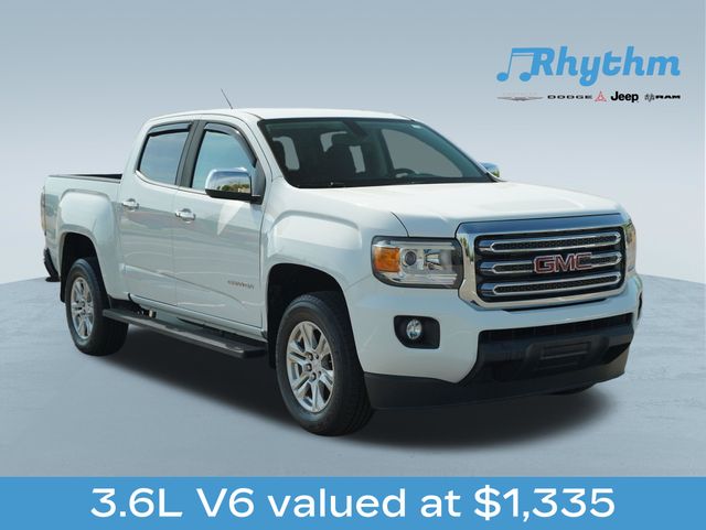 Summit White 2019 GMC Canyon SLE Crew Cab RWD Pickup Truck 4X2 8-Speed Automatic