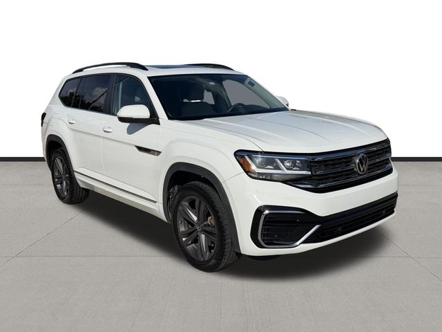 2021 Volkswagen Atlas 3.6L V6 SE w/Technology R-Line White at DeMontrond Automotive Group