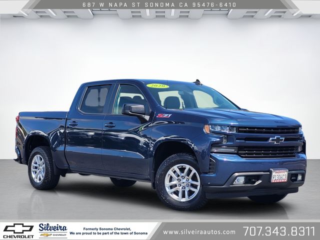 Northsky Blue Metallic 2020 Chevrolet Silverado 1500 Pickup Truck Four-Wheel Drive 8-Speed Automatic