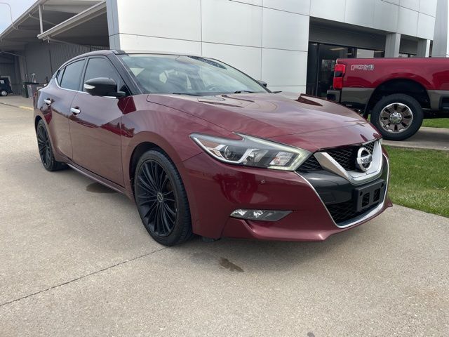 Bordeaux Black 2017 Nissan Maxima Platinum FWD Sedan Front-Wheel Drive Continuously Variable Transmission