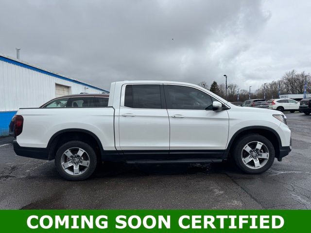 Platinum White Pearl 2024 Honda Ridgeline RTL AWD Pickup Truck All-Wheel Drive 9-Speed Automatic