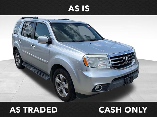 Alabaster Silver Metallic 2014 Honda Pilot EX-L with DVD SUV / Crossover Front-Wheel Drive 5-Speed Automatic
