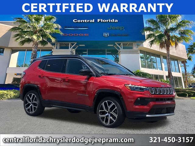 Red Hot Pearlcoat 2025 Jeep Compass Limited 4WD SUV / Crossover Four-Wheel Drive 8-Speed Automatic