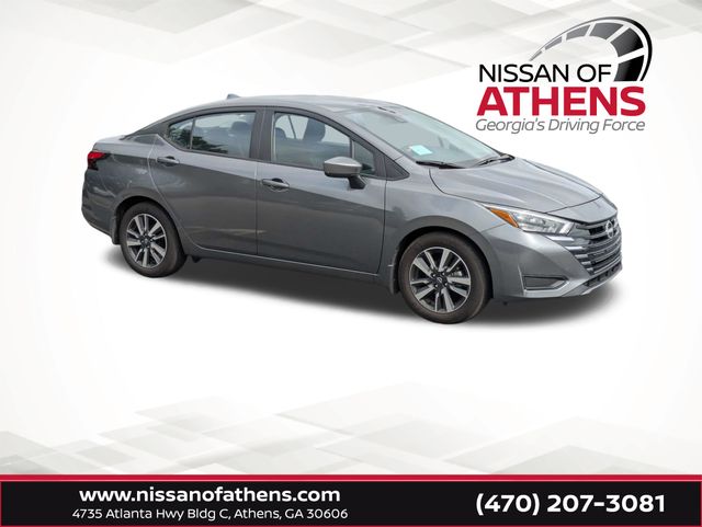 Gray (Gun Metallic) 2025 Nissan Versa Sedan Front-Wheel Drive Continuously Variable Transmission