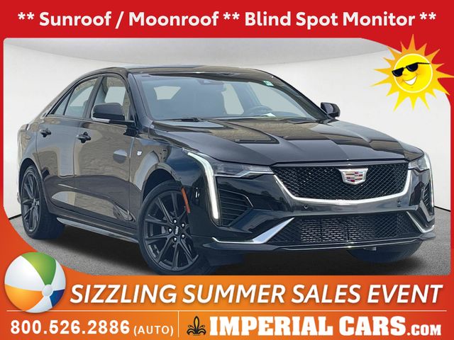 Black 2025 Cadillac CT4 Sedan All-Wheel Drive 8-Speed Automatic