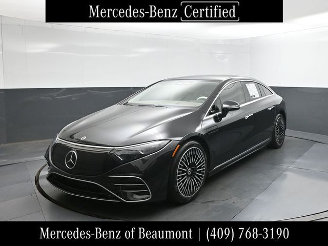 Obsidian Black Metallic 2023 Mercedes-Benz EQS Sedan Rear-Wheel Drive 1-Speed Automatic