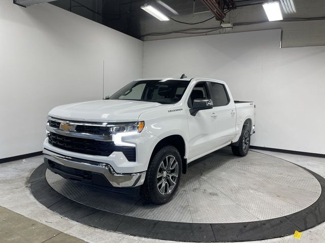 Summit White 2024 Chevrolet Silverado 1500 LT Crew Cab 4WD Pickup Truck Four-Wheel Drive 8-Speed Automatic