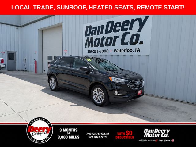 Black Metallic 2021 Ford Edge SUV / Crossover All-Wheel Drive 8-Speed Automatic