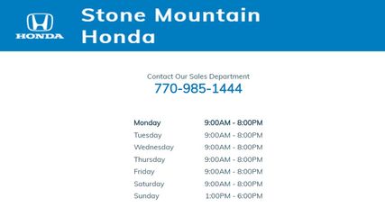 Stone Mountain Honda