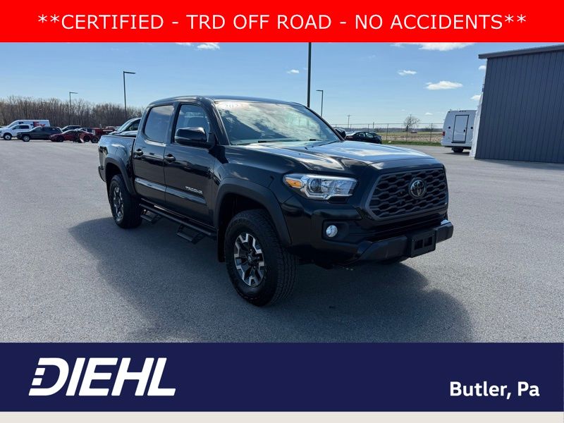Black 2023 Toyota Tacoma TRD Off Road Double Cab 4WD Pickup Truck Four-Wheel Drive 6-Speed Automatic
