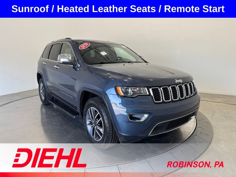 Pacific Blue Clearcoat 2020 Jeep Grand Cherokee SUV / Crossover Four-Wheel Drive 8-Speed Automatic