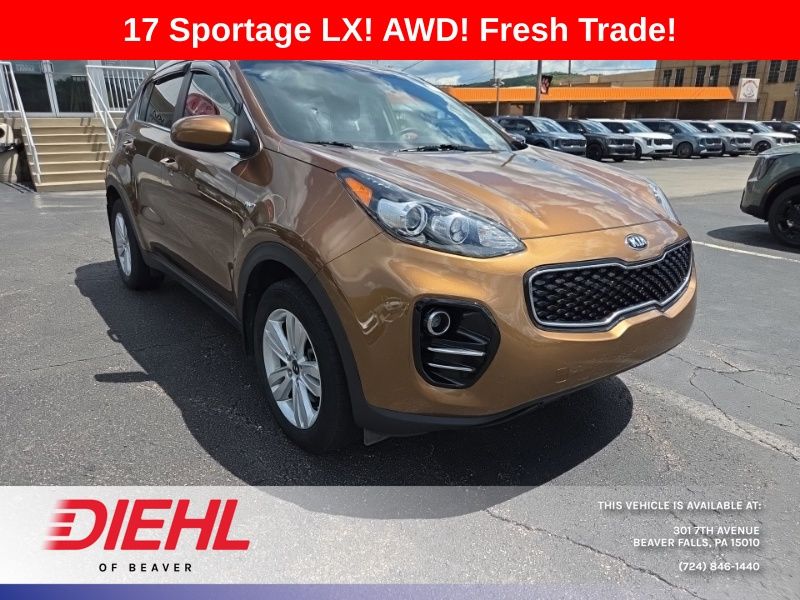 Red (Burnished Copper) 2017 Kia Sportage SUV / Crossover All-Wheel Drive 6-Speed Automatic