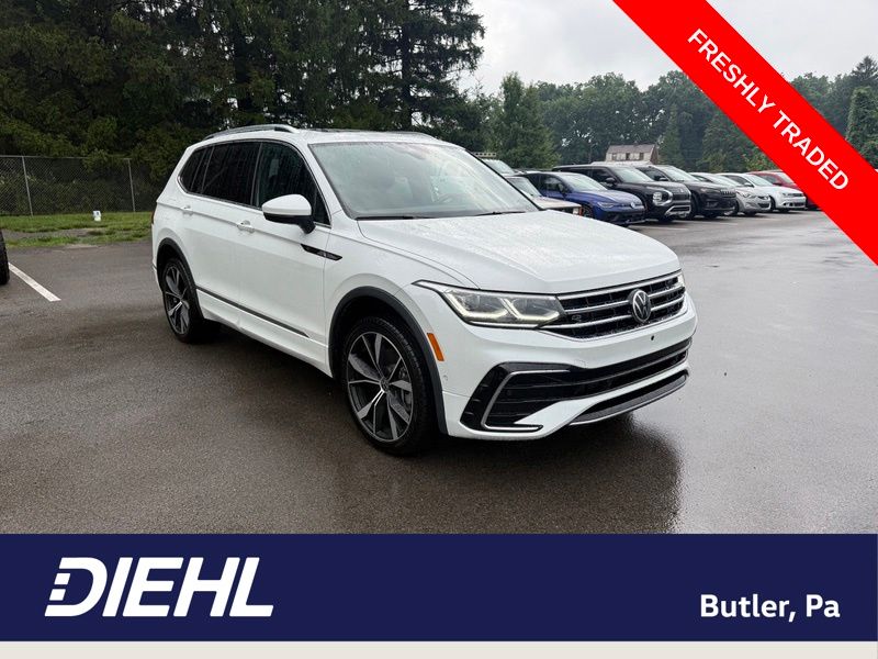 Opal White 2023 Volkswagen Tiguan SUV / Crossover All-Wheel Drive 8-Speed Automatic