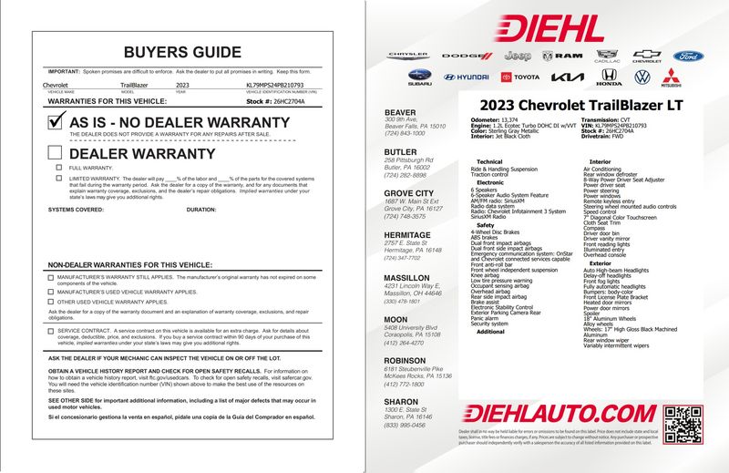 Used 2023 Chevrolet TrailBlazer SUV