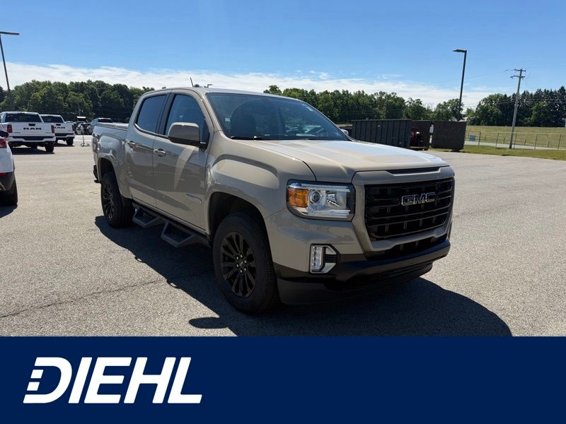 Desert Sand Metallic 2022 GMC Canyon Pickup Truck Four-Wheel Drive 8-Speed Automatic