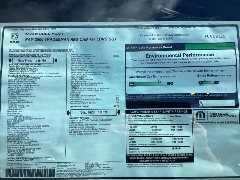 New 2026 Ram 2500 Truck