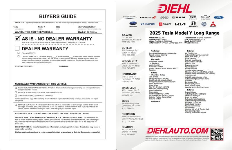 Used 2025 Tesla Model Y SUV