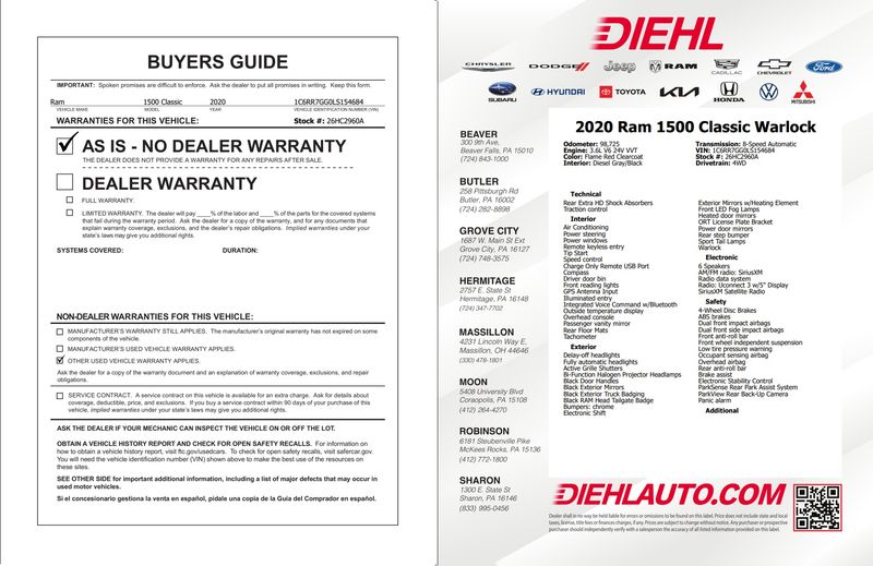 Used 2020 Ram 1500 Classic Truck