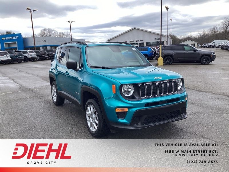 Bikini Metallic Clearcoat 2020 Jeep Renegade Sport 4WD SUV / Crossover Four-Wheel Drive 9-Speed Automatic