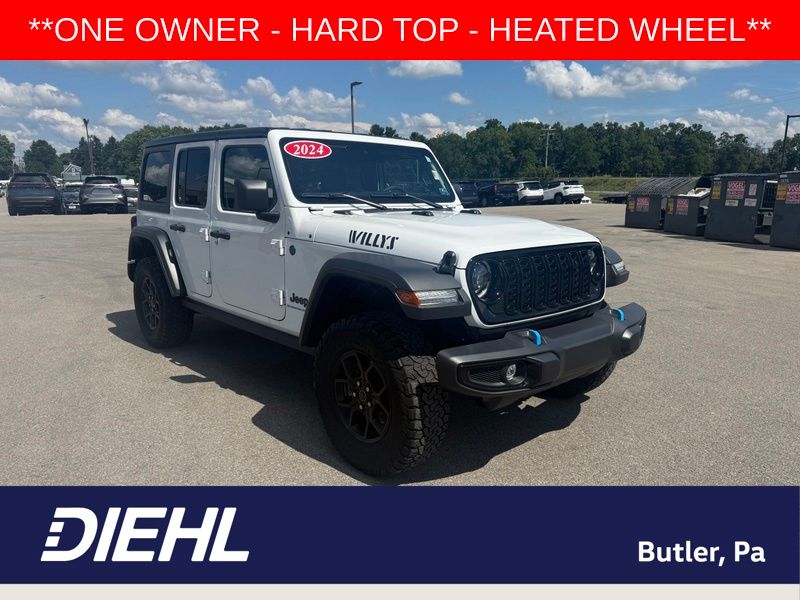Bright White Clearcoat 2024 Jeep Wrangler 4xe SUV / Crossover Four-Wheel Drive 8-Speed Automatic