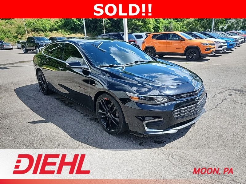 Mosaic Black Metallic 2018 Chevrolet Malibu Sedan Front-Wheel Drive 6-Speed Automatic