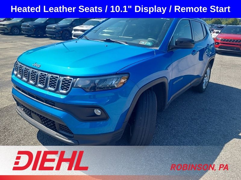 Hydro Blue Pearlcoat 2024 Jeep Compass SUV / Crossover Four-Wheel Drive 8-Speed Automatic