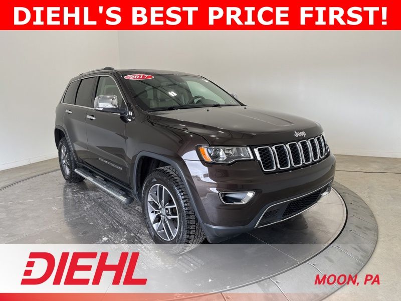 Luxury Brown Pearlcoat 2017 Jeep Grand Cherokee Limited 4WD SUV / Crossover Four-Wheel Drive 8-Speed Automatic