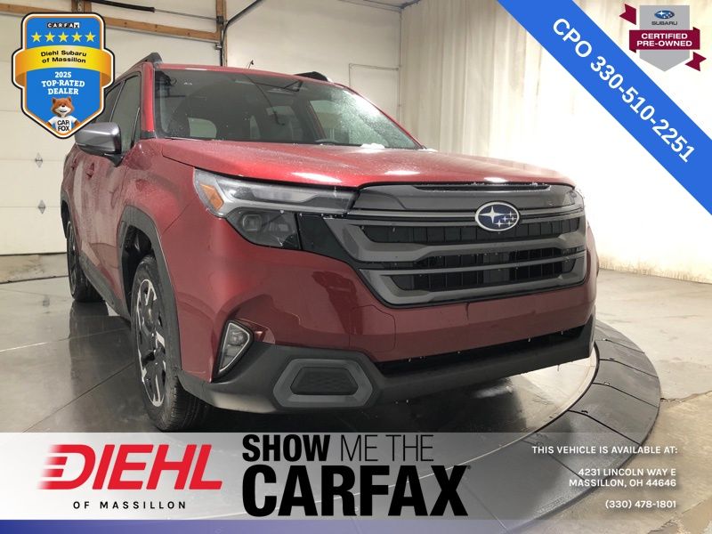 Crimson Red Pearl 2026 Subaru Forester SUV / Crossover All-Wheel Drive Continuously Variable Transmission